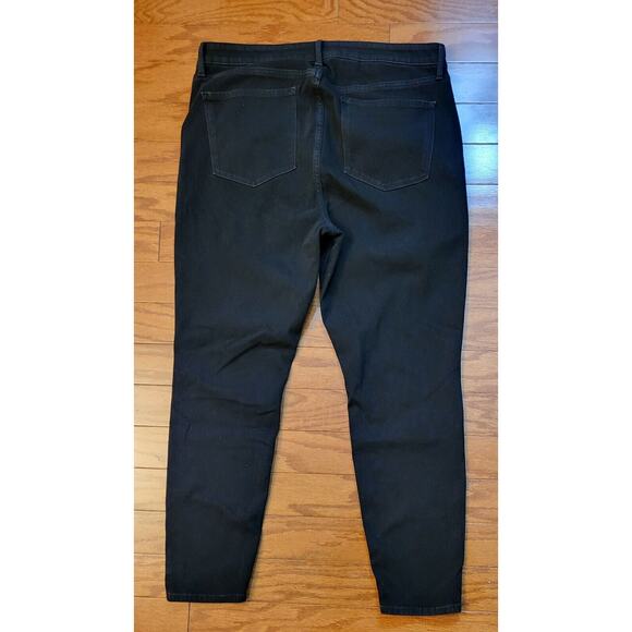 Old Navy Jeans Women Size 18 Rockstar Skinny Black Denim High Rise - Picture 2 of 11